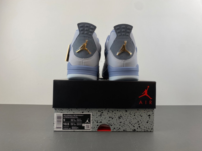 Jordan 4 Retro NCAA UNC Tar heels PE HV9204-407