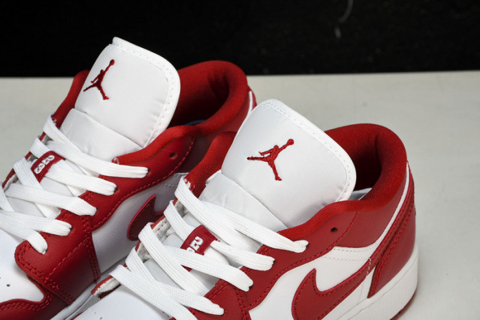 Jordan 1 Low Gym Red White - 553560-611