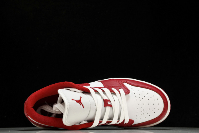 Jordan 1 Low Gym Red White - 553560-611