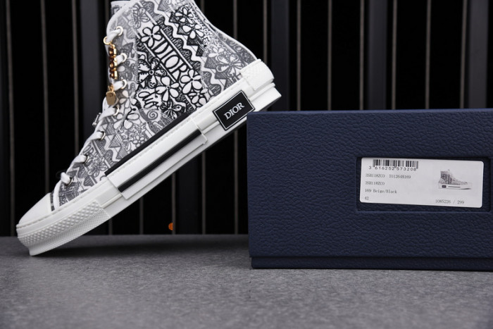 D1R* B23 OBLIQUE HIGH TOP SNEAKERS KICKZE DR-11