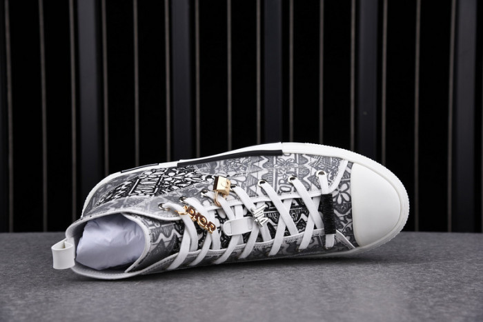 D1R* B23 OBLIQUE HIGH TOP SNEAKERS KICKZE DR-11