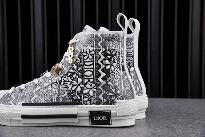 D1R* B23 OBLIQUE HIGH TOP SNEAKERS KICKZE DR-11