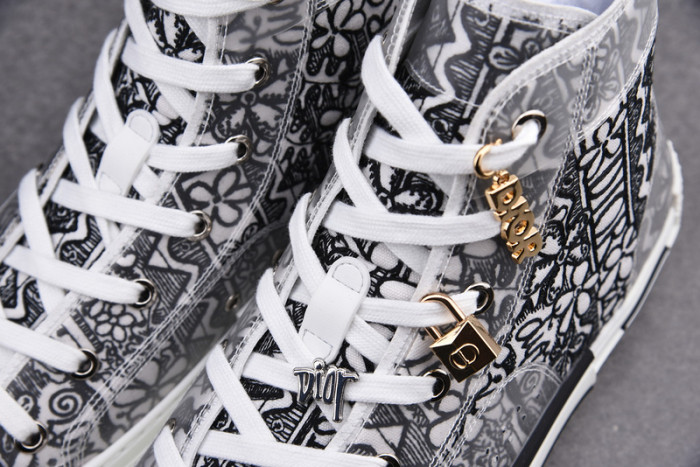 D1R* B23 OBLIQUE HIGH TOP SNEAKERS KICKZE DR-11