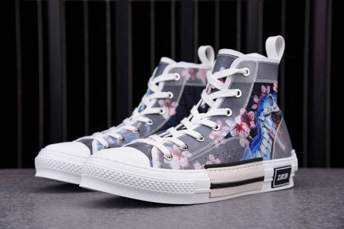 D1R* B23 OBLIQUE HIGH TOP SNEAKERS KICKZE DR-5