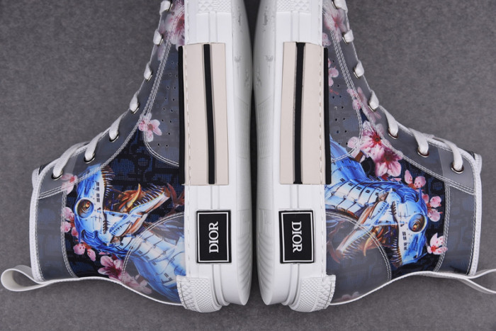 D1R* B23 OBLIQUE HIGH TOP SNEAKERS KICKZE DR-5
