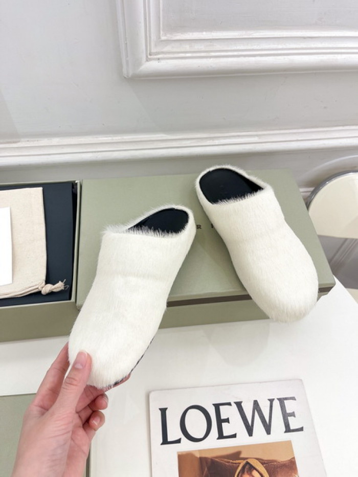 MA SLIDE WHITE FUSSBETT SABOT LOAFERS COPSHOE MAR-05