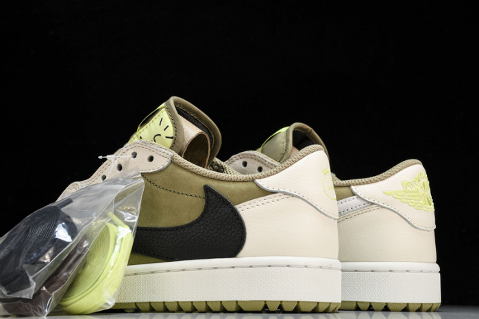 Jordan 1 Retro Low Golf Travis Scott Neutral Olive FZ3124-200