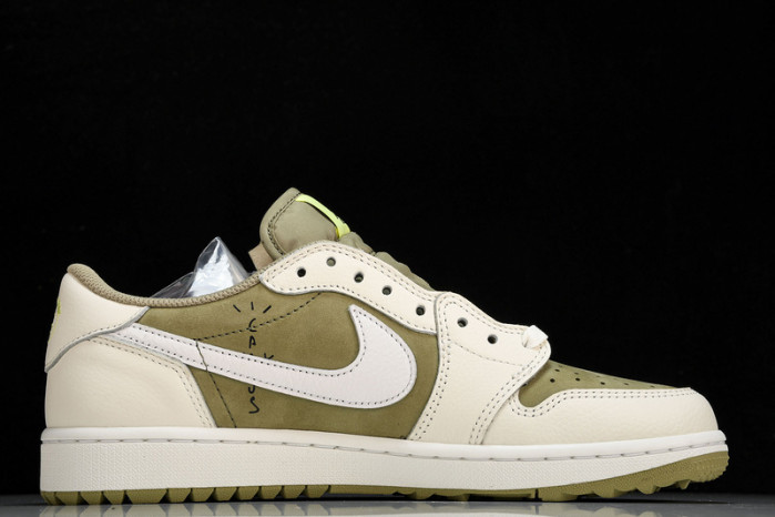 Jordan 1 Retro Low Golf Travis Scott Neutral Olive FZ3124-200