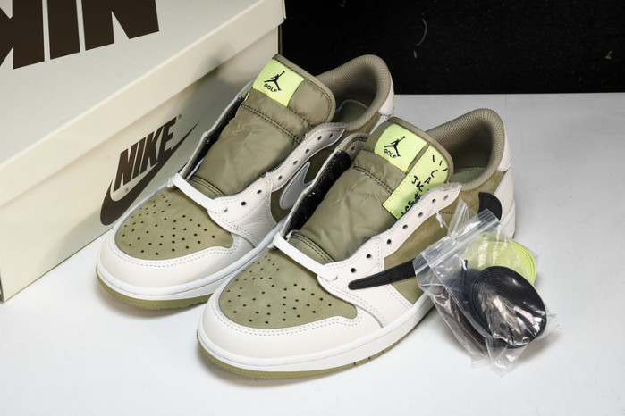 Jordan 1 Retro Low Golf Travis Scott Neutral Olive FZ3124-200