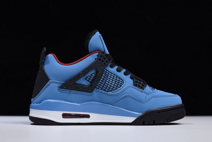 Travis Scott x Air Jordan 4 “Houston Oilers” University Blue 308497-406