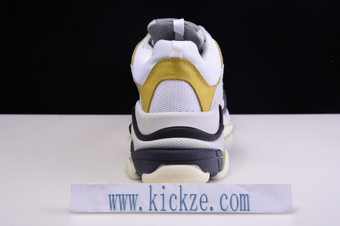 BL TRIPLE S TRAINERS CLEAR SOLE GREY YELLOF WHITE 541624 W09OH 1008