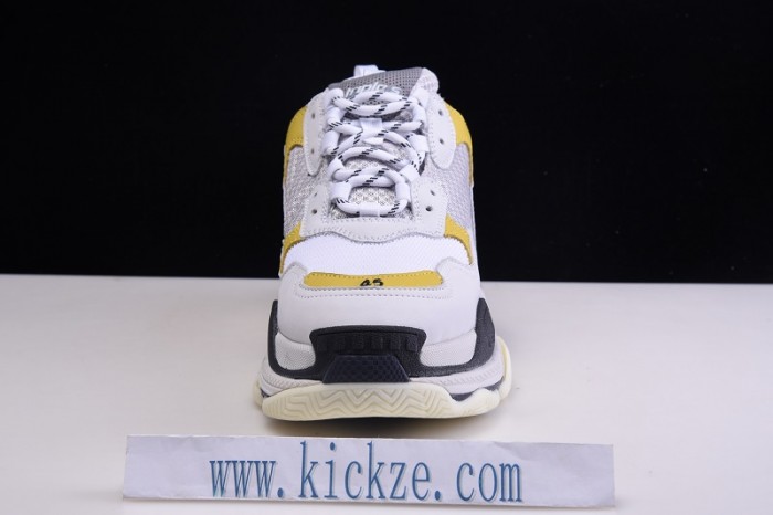 BL TRIPLE S TRAINERS CLEAR SOLE GREY YELLOF WHITE 541624 W09OH 1008